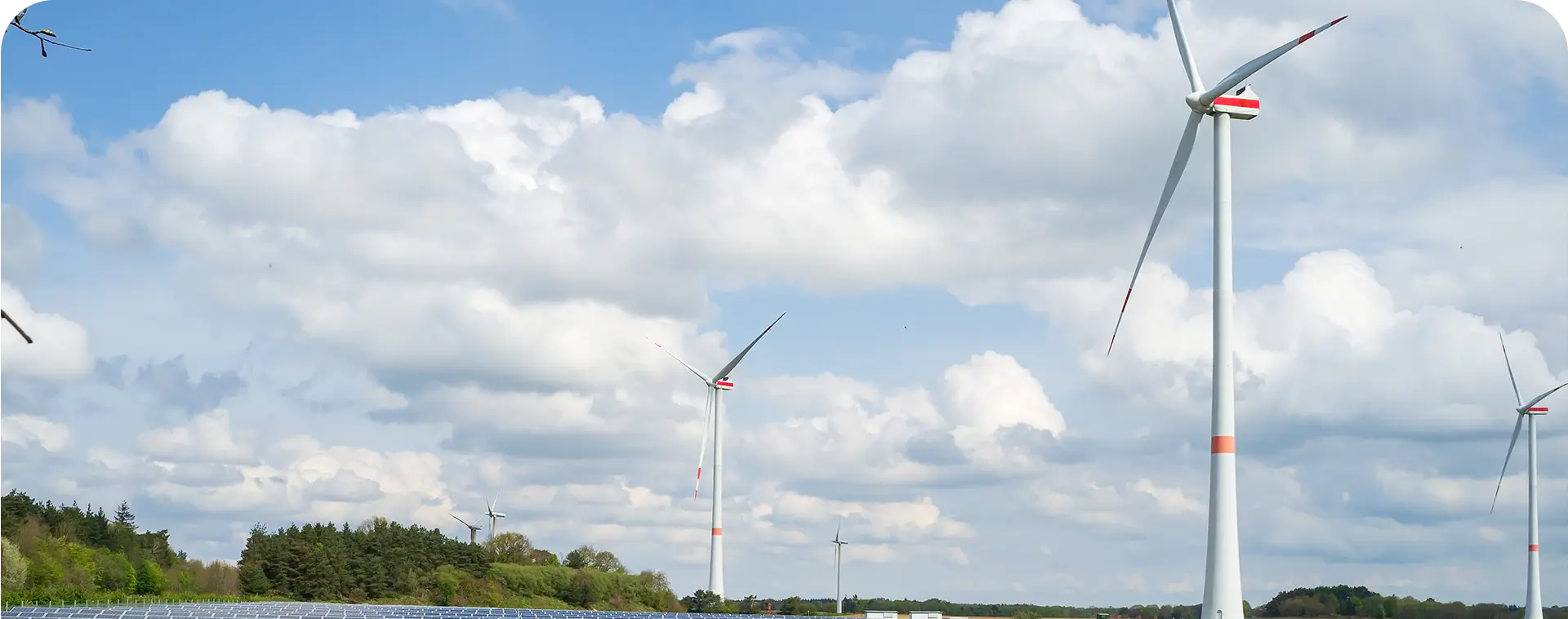 Plantas de energía solar/eólica